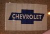 CHEVROLET CAR LOGO 3' X 5' FEET WHITE FLAG BANNER .. NEW