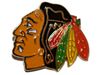 CHICAGO BLACKHAWKS LOGO NHL HOCKEY  LAPEL PIN BADGE 1' X 1' INCHES .. NEW