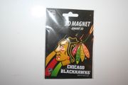 CHICAGO BLACKHAWKS NHL HOCKEY 3D EMBOSSED FRIDGE MAGNET .. NEW