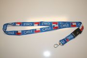 CHILE BLUE COUNTRY FLAG LANYARD KEYCHAIN PASSHOLDER NECKSTRAP ... NEW
