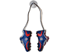 CHILE BLUE RED HANGING SHOES CLEAT WITH SUCTION CUP 5" X 2.5" INCHES FIFA SOCCER WORLD CUP.. NEW