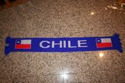 CHILE COUNTRY FLAG BLUE SOCCER FOOTBALL SCARF SCARVES .. NEW AND NOW IN STOCK ...
