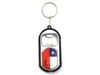 CHILE COUNTRY FLAG BOTTLE OPENER LED KEYCHAIN ..HIGH QUALITY .. NEW