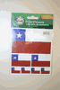 CHILE COUNTRY FLAG COLLECTION OF 7 DIFFERENT SIZE STICKERS .. NEW