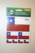 CHILE COUNTRY FLAG COLLECTION OF 7 DIFFERENT SIZE STICKERS .. NEW