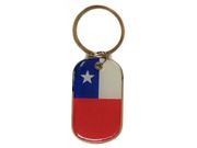 CHILE COUNTRY FLAG KEYCHAIN ..HIGH QUALITY .. NEW