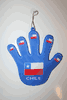 CHILE COUNTRY FLAG WINDOW DISPLAY HAND WITH SUCTION CUP .. NEW