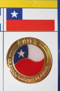 CHILE FIFA WORLD CUP SOCCER FOOTBALL LOGO PIN ..  SELECCION  NACIONAL DE FUTBOL ..NEW