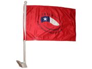 CHILE *SELECCION NACIONAL DE FUTBOL* 12" X 18" INCHES HEAVY DUTY COUNTRY FLAG WITH STICK .. FIFA SOCCER WORLD CUP .. NEW