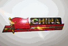 CHINA COUNTRY FLAG LONG METALIC CAR AUTOMOBILE BUMPER STICKER DECAL EMBLEM .. NEW