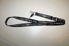 CHRYSLER BLACK HIGH QUALITY CAR LANYARD KEYCHAIN PASSHOLDER .. AUTOMOBILE .. NEW