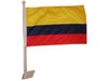 COLOMBIA 12" X 18" INCHES HEAVY DUTY COUNTRY FLAG WITH STICK .. FIFA SOCCER WORLD CUP .. NEW
