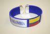 COLOMBIA BLUE SUPER THICK COUNTRY FLAG FLEXIBLE BRACELET WRISTBAND .. NEW