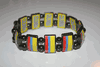 COLOMBIA COUNTRY FLAG FLEXIBLE METAL REVERSIBLE BRACELET ... NEW