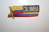COLOMBIA COUNTRY FLAG WORD IRON-ON PATCH CREST BADGE .. NEW