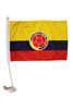COLOMBIA Federacion Colombiana De Futbol  FIFA World Cup 12" X 18" INCHES HEAVY DUTY  FLAG WITH STICK