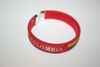 COLOMBIA RED COUNTRY FLAG FLEXIBLE C BRACELET WRISTBAND .. NEW