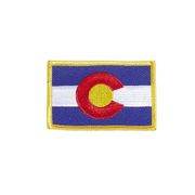 COLORADO USA STATE FLAG IRON ON PATCH CREST BADGE 2 1/8 X 3 1/4 INCHES ... NEW