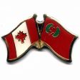 CONGO REPUBLIC / CANADA COUNTRY FLAG SMALL METAL LAPEL PIN BADGE .. NEW
