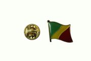 CONGO REPUBLIC COUNTRY FLAG METAL LAPEL PIN BADGE .. 3/4 INCH X 3/4 INCH .. NEW