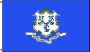 CONNECTICUT USA STATE 3' X 5' FEET NATIONAL FLAG ... LARGE BANNER TAPESTRY.