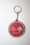 CORVETTE OFFICIAL LOGO SILICONE KEYCHAIN .. CHEVY CHEVROLET .. NEW