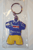 COSTA RICA BLUE COUNTRY FLAG SOCCER JERSEY KEYCHAINS ... NEW