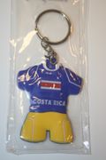 COSTA RICA BLUE COUNTRY FLAG SOCCER JERSEY KEYCHAINS ... NEW