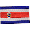 COSTA RICA COUNTRY FLAG SMALL IRON ON PATCH CREST BADGE . NEW
