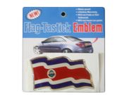 COSTA RICA COUNTRY FLAG WAVY BUMPER DECAL STICKER EMBLEM ...
