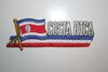 COSTA RICA COUNTRY FLAG WORD IRON-ON PATCH CREST BADGE .. NEW
