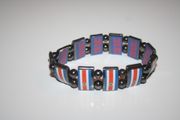 COSTA RICA COUNTRY FLAT FLEXIBLE METAL REVERSIBLE SPORTS BRACELET .. NEW
