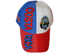 COSTA RICA RED BLUE WHITE FIFA SOCCER WORLD CUP EMBOSSED HAT CAP .. NEW
