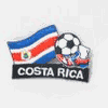 COSTA RICA SOCCER BALL FOOTBALL IRON ON EMBROIDERED PATCH CREST BADGE .. NEW