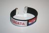 CROATIA BLACK COUNTRY FLAG SUPER THICK BRACELET WRISTBAND .. NEW