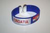 CROATIA BLUE COUNTRY FLAG SUPER THICK BRACELET WRISTBAND .. NEW
