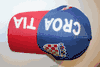 CROATIA BLUE & RED HAT CAP EMBOSSED .. NEW
