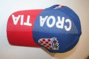 CROATIA BLUE & RED HAT CAP EMBOSSED .. NEW