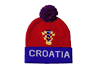 CROATIA BLUE RED HNS LOGO FIFA WORLD CUP TOQUE HAT WITH POM POM