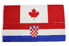 CROATIA / CANADA COMBO 3' X 5' NATIONAL COUNTRY FLAG BANNER TAPESTRY .. NEW