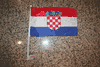 CROATIA COUNTRY CAR FLAG FOR YOUR AUTOMOBILE WITH POLE .. NEW
