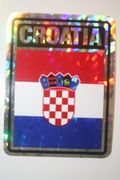 CROATIA COUNTRY FLAG BUMPER STICKER ... FIFA WORLD CUP SOCCER FOOTBALL .. NEW