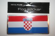 CROATIA COUNTRY FLAG LICENSE PLATE STICKER ... NEW