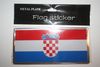 CROATIA COUNTRY FLAG LICENSE PLATE STICKER ... NEW