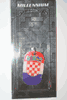 CROATIA COUNTRY FLAG METAL DOG TAG NECKLACE PENDANT ..NEW