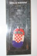 CROATIA COUNTRY FLAG METAL DOG TAG NECKLACE PENDANT ..NEW