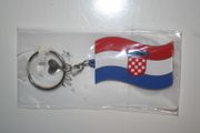 CROATIA COUNTRY FLAG SILICONE KEYCHAIN ... FIFA WORLD CUP SOCCER FOOTBALL .. NEW