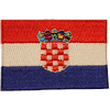 CROATIA COUNTRY FLAG SMALL IRON ON PATCH CREST BADGE .. NEW