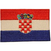CROATIA COUNTRY FLAG SMALL IRON ON PATCH CREST BADGE .. NEW