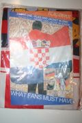 CROATIA COUNTRY FLAG TWO IN ONE 3' X 5' FLAG AND CAPE JACKET .. FIFA WORLD CUP SOCCER FOOTBALL .. NEW